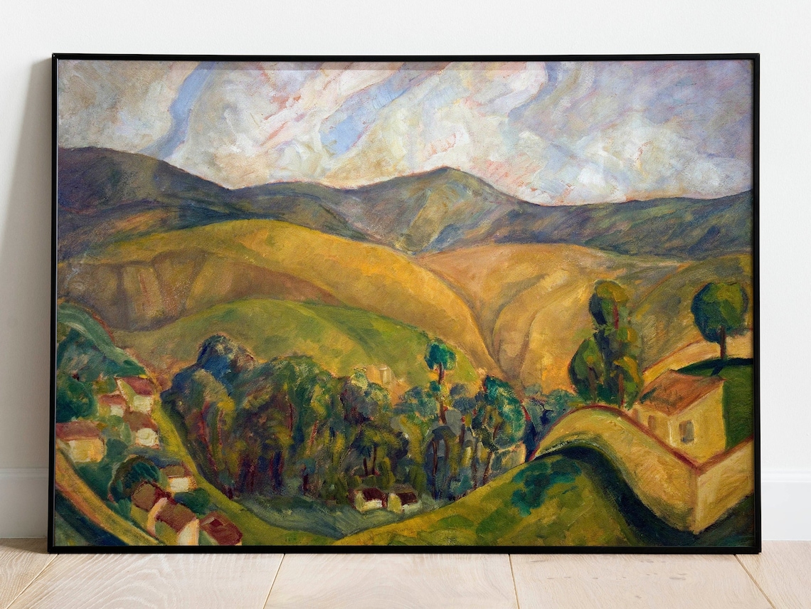 Landscape by Diego Rivera Wall Decor Art Poster Framed Art - Etsy