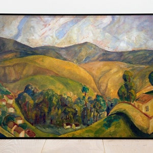 Landscape by Diego Rivera| Wall Decor Art Poster| Framed Art Print| Art Canvas| Wall Art Print