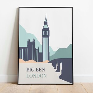 Big Ben, London Art Print for Wall Decor| Print on Canvas or Framed Poster Print| Travel Wall Art| Print Wall Decor
