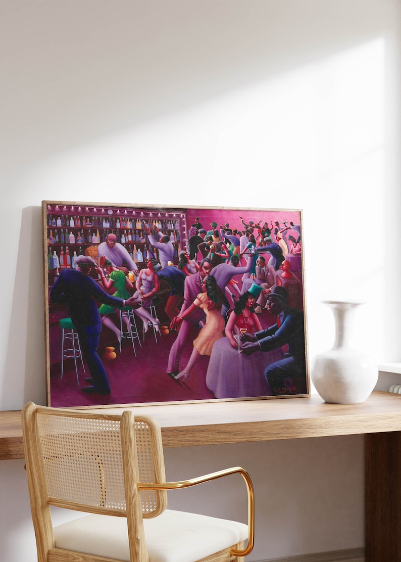 Nightlife by Archibald Motley Wall Decor Art Poster Framed Etsy