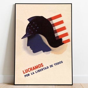 World War 2 Propaganda Poster| Poster Vintage| Canvas Print Wall Art| Framed Art Print| WW2 Wall Prints| Poster Print| Hanger Frame Art