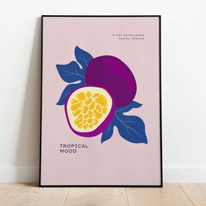 Fruit Market Wall Art voor woonkamer Fruit Wall Art Kitchen Decor Aquarel Art Print Nursery Decor Canvas Schilderij Wall Decor