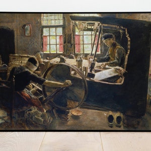 The Weaver by Max Liebermann| Wall Decor Art Poster| Framed Art Print| Art Canvas| Wall Art Print| Poster Print| Art Wall Decor