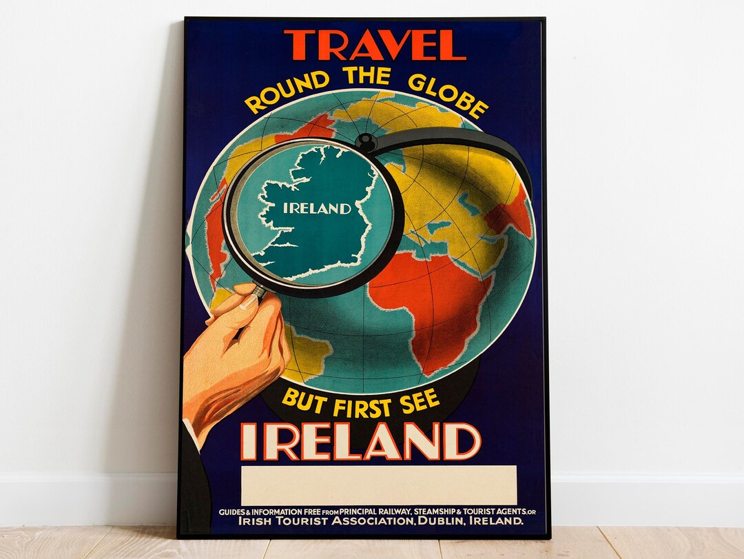 Ireland Wall Art Print Vintage Poster Art Ireland Travel Etsy