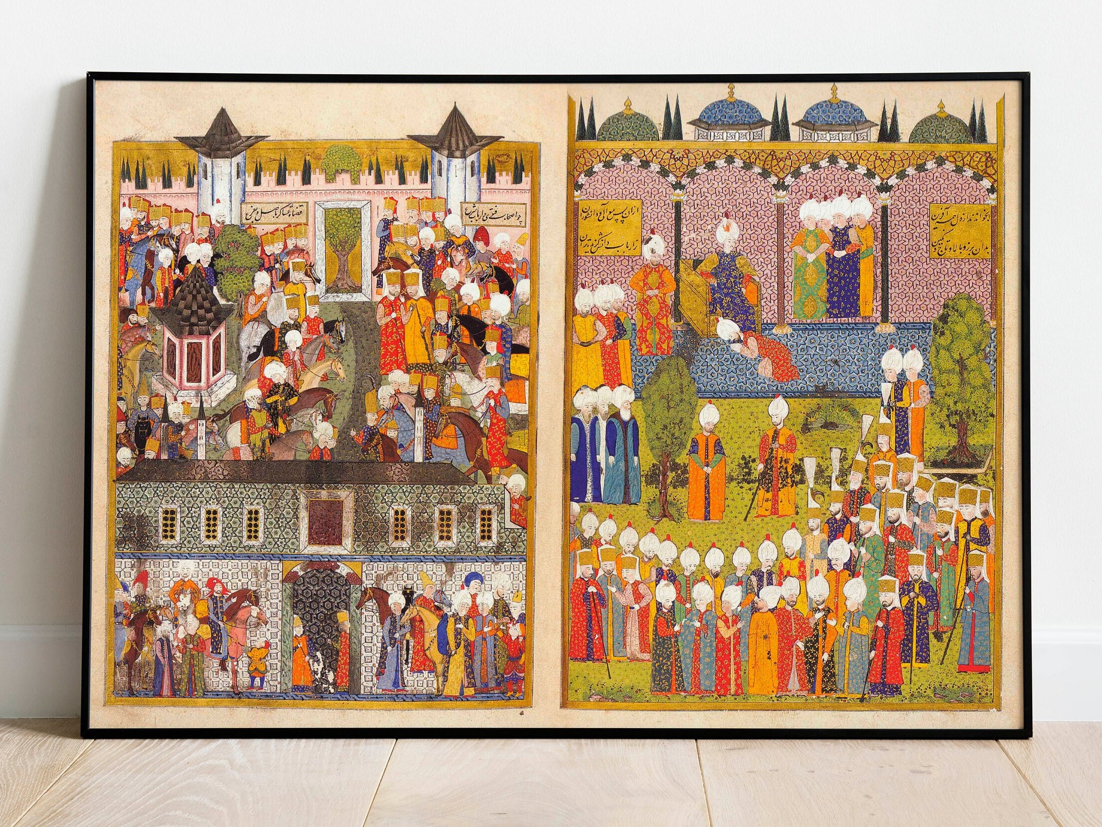 Suleiman the Magnificent Art Print: Ottoman Miniature Islamic Wall