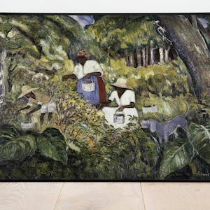 Berry Pickers by Palmer Hayden| Wall Decor Art Poster| Framed Art Print| Art Canvas| Wall Art Print| Poster Print | Art Wall Decor