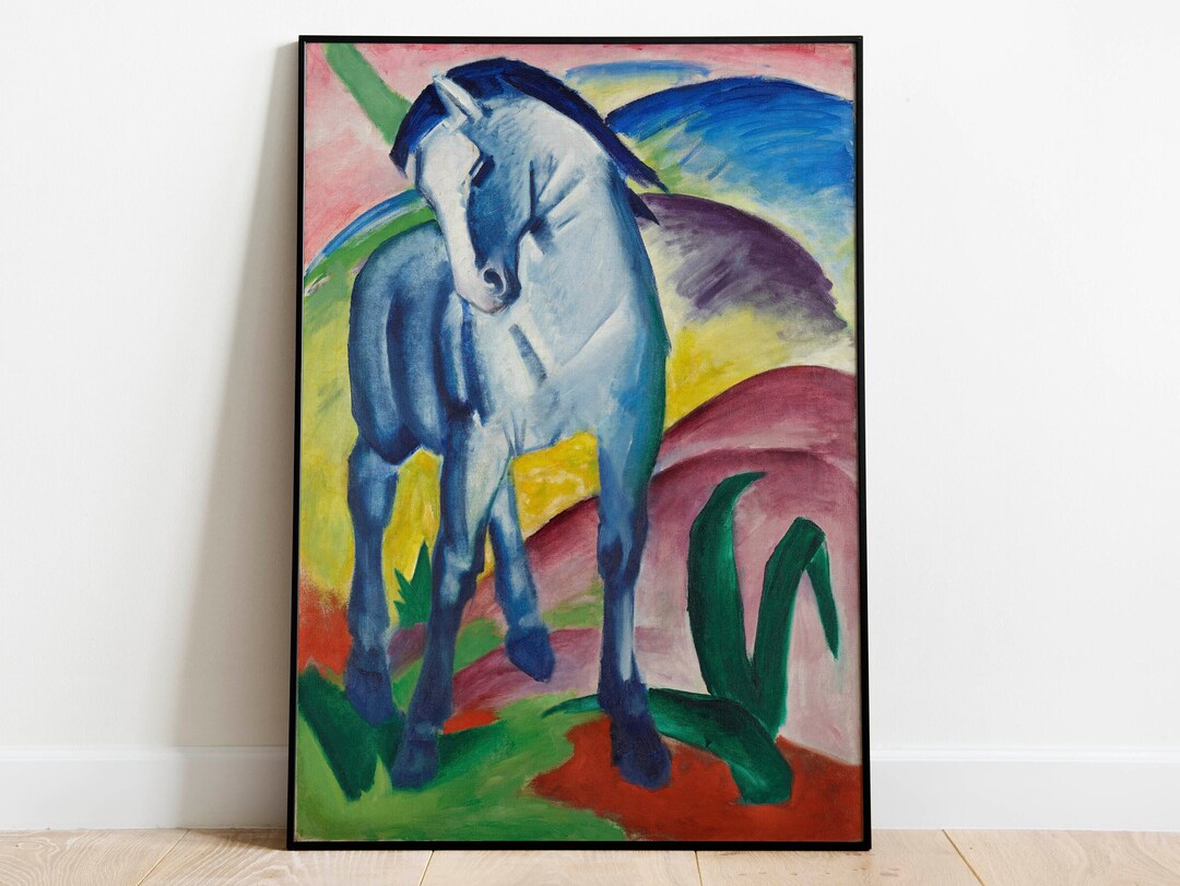 Franz Marc Blue Horse Wall Decor Art Poster Framed Art Print Art Canvas