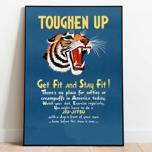 World War 2 Propaganda Poster| Poster Vintage| Canvas Print Wall Art| Framed Art Print| WW2 Wall Prints| Poster Print| Wall Art Prints