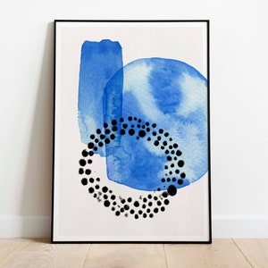 Colorful Abstract Mid Century Modern Art Poster inspirational Saying Wall Art Decor Canvas Painting Wall Decor Framed Art Print