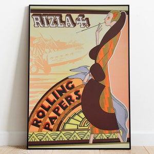 Vintage Werbung Poster Wand Dekor Rauchen Wand Druck Gerahmte Kunst Druck Leinwand Wand Kunst Vintage Art Print für Wohnzimmer Dekor