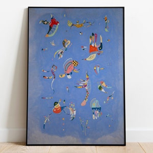 Sky Blue by Wassily Kandinsky| Wall Decor Art Poster| Framed Art Print| Art Canvas| Wall Art Print| Poster Print