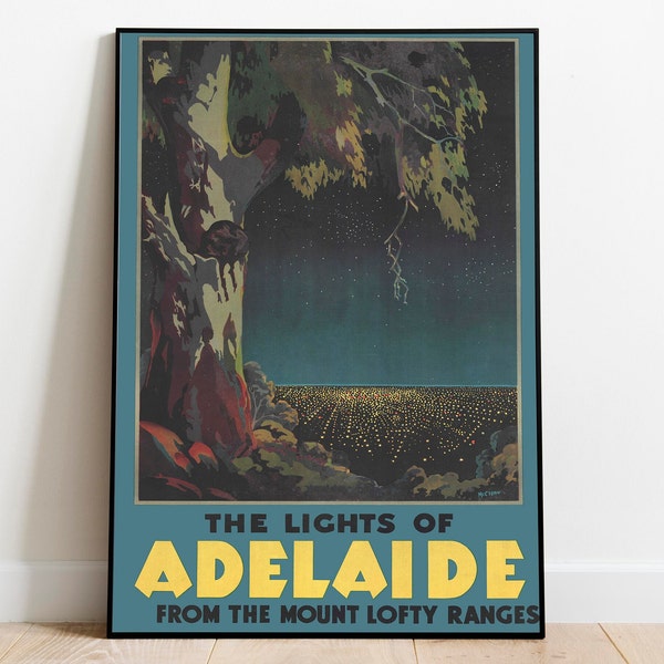 Adelaide Poster Etsy Australia