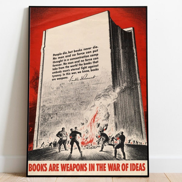 World War 2 Propaganda Poster| Poster Vintage| Canvas Print Wall Art| Framed Art Print| WW2 Wall Prints| Poster Print| Hanger Frame Art