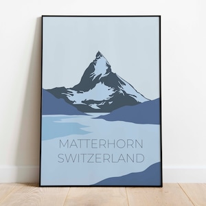 Matterhorn, Switzerland Art Print for Wall Decor| Print on Canvas or Framed Poster Print| Travel Wall Art| Print Wall Decor
