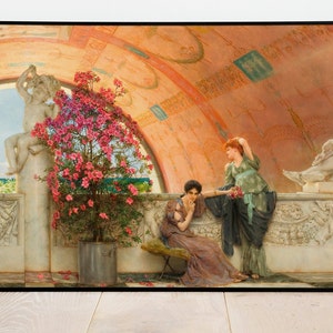 Unconscious Rivals by Lawrence Alma Tadema| Wall Decor Art Poster| Framed Art Print| Art Canvas| Wall Art Print| Poster Print