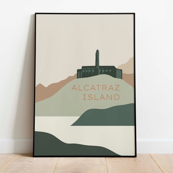 Alcatraz Island, San Francisco Art Print for Wall Decor| Print on Canvas or Framed Poster Print| Travel Wall Art| Print Wall Decor