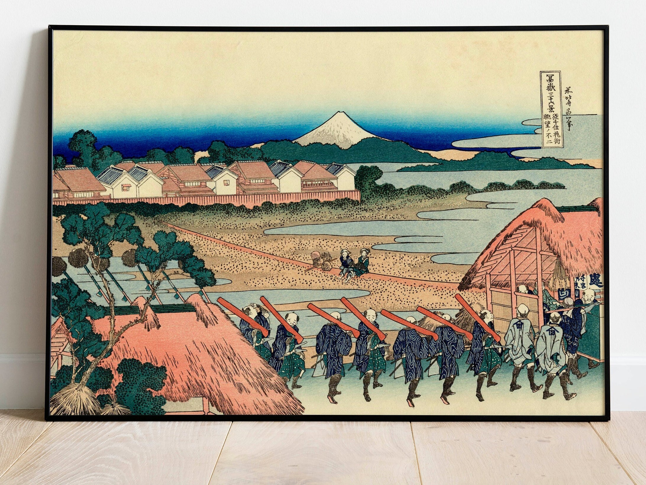 絵画 （11） 葛飾北斎作「ゲイ・クォーターから見た富士山」| 日本のアート