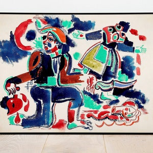 Amadeo de Souza Cardoso Fuerza Amor Rage / Cartel de arte de decoración de pared / Impresión de arte enmarcado / Lienzo de arte / Impresión de arte de pared / Impresiones de bellas artes