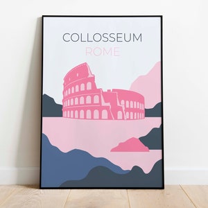 Collosseum, Rome Art Print for Wall Decor| Print on Canvas or Framed Poster Print| Travel Wall Art| Print Wall Decor