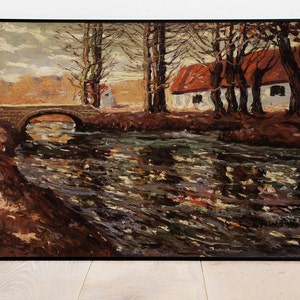 River Landscape by Ernest Lawson| Wall Decor Art Poster| Framed Art Print| Art Canvas| Wall Art Print| Poster Print| Art Wall Decor