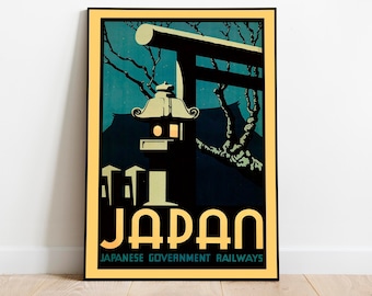 Japan Vintage Wall Art Print| Poster Art| Canvas Print Wall Decor| Framed Art Print| Poster Vintage| Poster Print| Ready to Hang Art