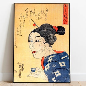 Japanese Art Print by Utagawa Kuniyoshi| Wall Poster| Wall Art Print| Framed Wall Print| Vintage Poster| Canvas Art Wall Decor| Poster Print