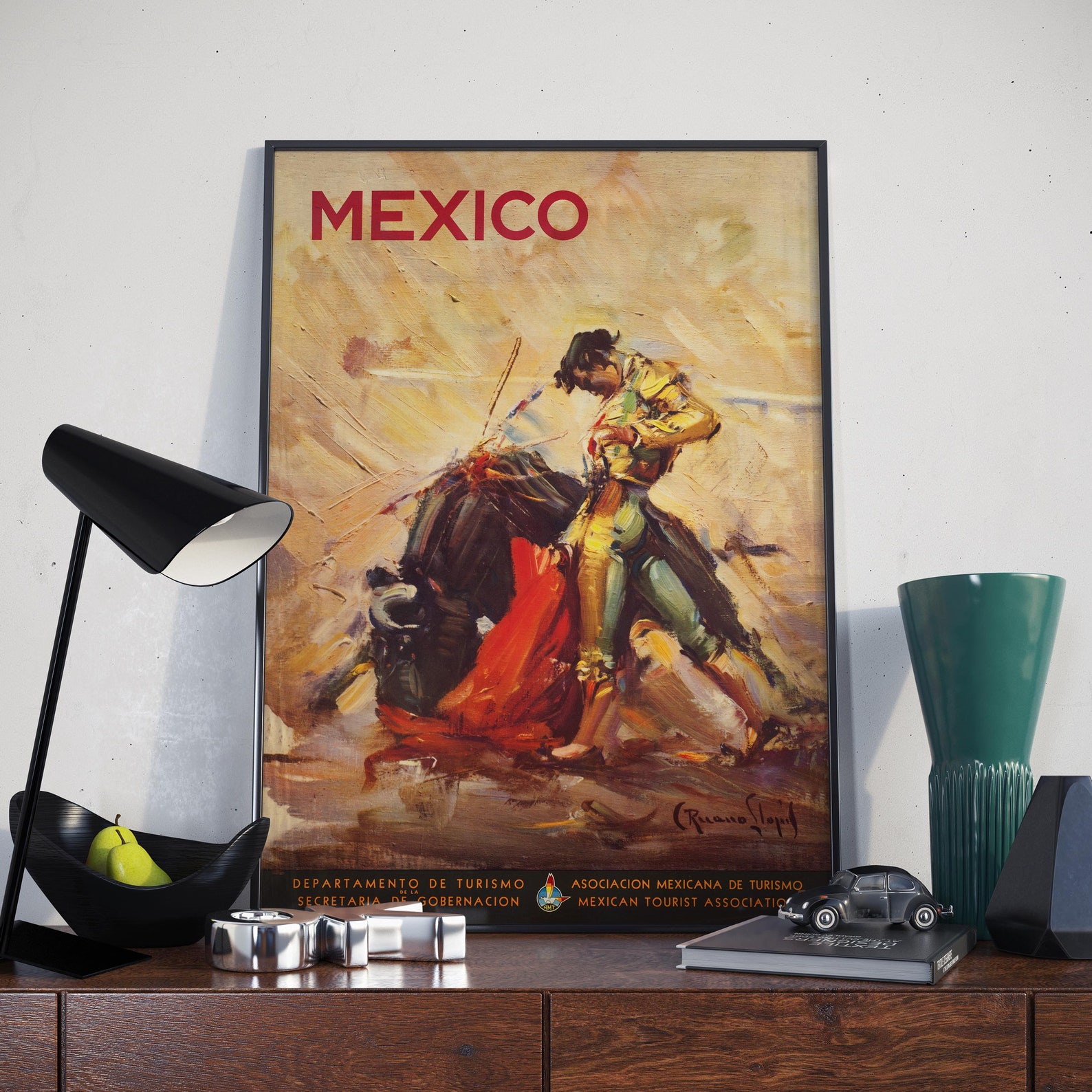 Mexico Art Print Vintage Wall Art Print Mexico Retro Wall - Etsy