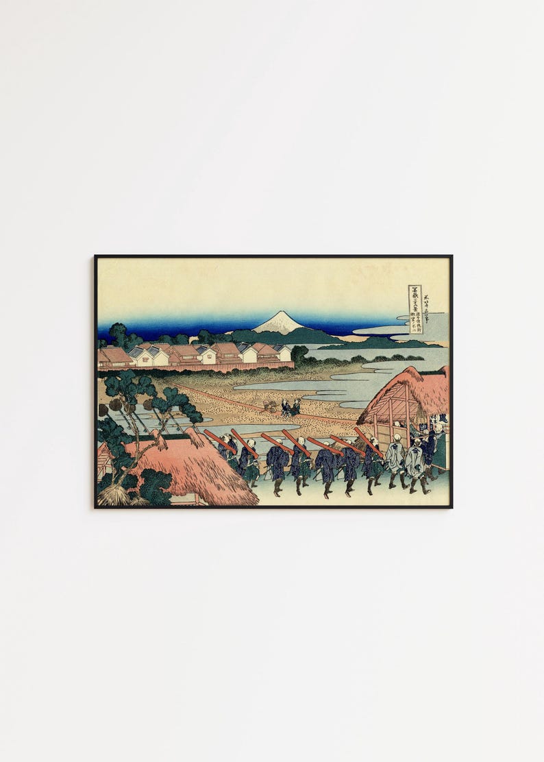 Hokusai Mount Fuji Japanese Art Print: Vintage Ukiyo-e Wall Decor - Etsy