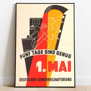 Stampa artistica da parete per la festa del lavoro Pubblicità vintage su tela Pittura incorniciata Decorazione da parete Poster Art per la casa Wall Art