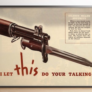 World War 2 Propaganda Poster| Poster Vintage| Canvas Print Wall Art| Framed Art Print| WW2 Wall Prints| Poster Print| Wall Art Prints