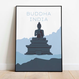 Buddha, India Art Print for Wall Decor| Print on Canvas or Framed Poster Print| Travel Wall Art| Print Wall Decor