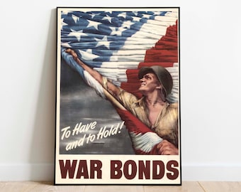 WWII Propaganda Poster: American War Bonds Canvas Print
