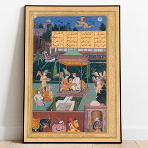 Stampa artistica Sufi Amir Khusrau/ Stampa poster/ Arte murale islamica/ Stampa artistica con cornice/ Stampe d&#39;arte islamica/ Poster da parete/ Stampa su tela Decorazione da parete