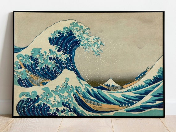 【額入り】巨大 神奈川沖浪裏 キャンバスアート 大きい 額入り】巨大 神奈川沖浪裏 キャンバスアート 大きい 額入り】巨大