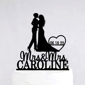 Lesbian Cake Topper | Lesbian Wedding Cake Topper | Mrs And Mrs Cake Topper | Lesbian Decoration | Two Women Wedding | Same Sex Wedding C363