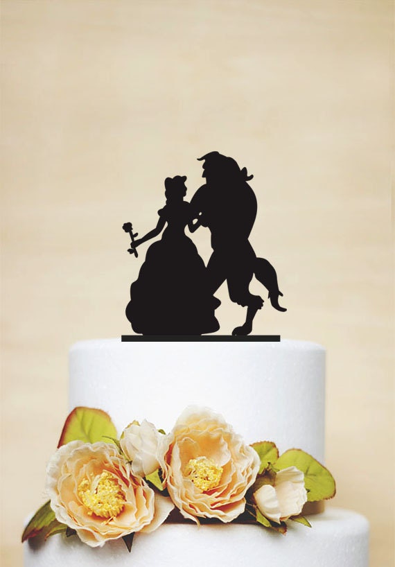 Beauty And Beast Wedding Cake Toppercustom Cake Etsy