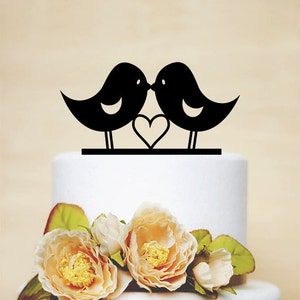 Love Bird Topperwedding Cake Topperwedding Decoracrylic - Etsy