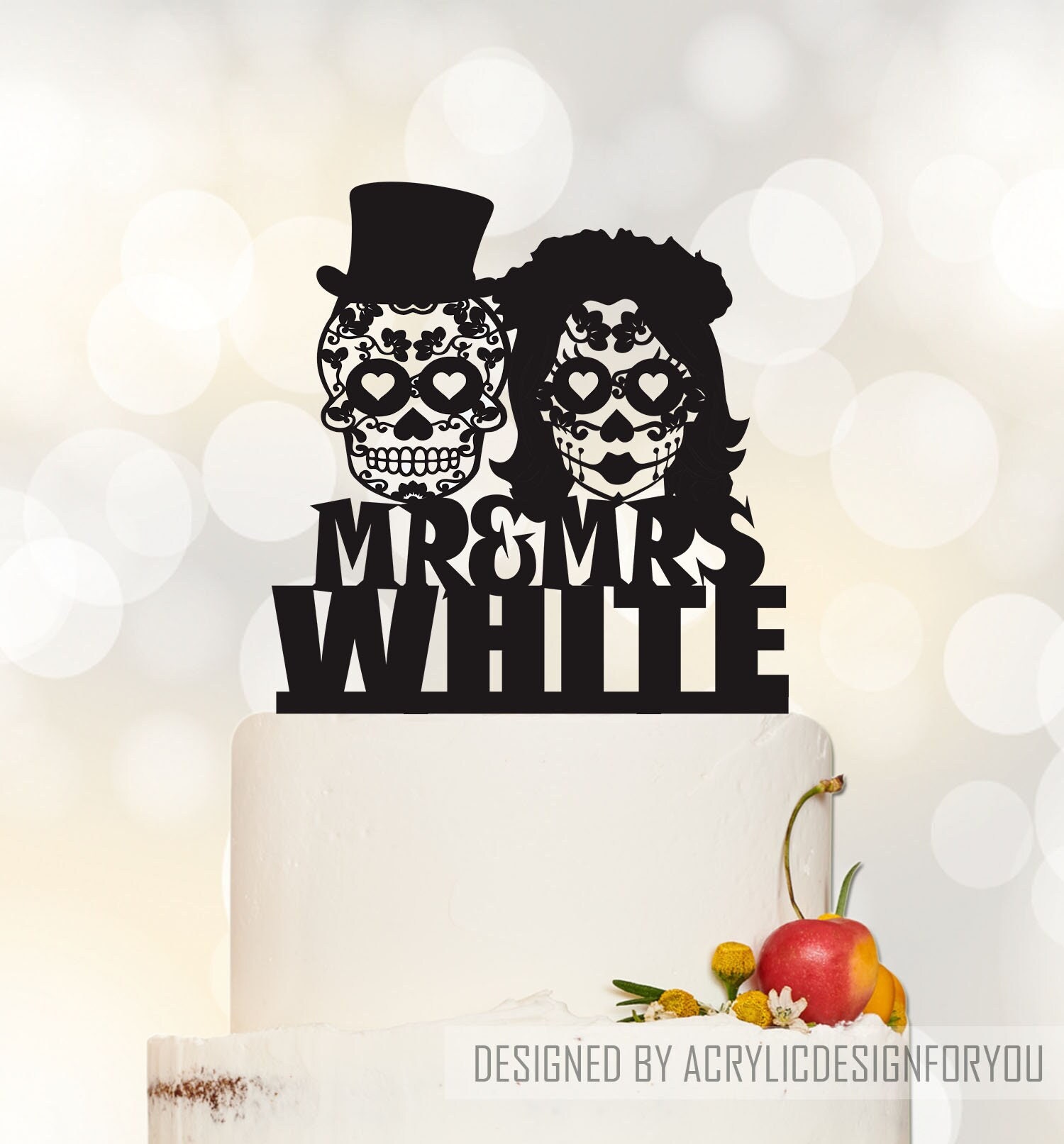 Sugar Skull Cake Topper,skeleton Cake Topper,mr and Mrs Wedding Cake Sugar Skull Cake Topper,skeleton Cake Topper,mr and Mrs Wedding Cake