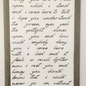 Custom Wedding Song Lyrics  Typography Wedding Gift Engagement Gift  First Dance Song
