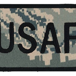 Northern Safari™ USAF Embroidered Tactical Morale 2&quot;x3&quot; patch with Border. Made in USA!