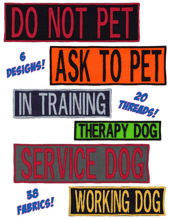 Service Dog in Training Do Not Pet Working Dog Ask to Etsy