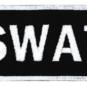 Northern Safari™ SWAT Embroidered Tactical Morale 2&quot;x4&quot; Patch with Border.24 HOUR SHIP! Made in U.S.A.!