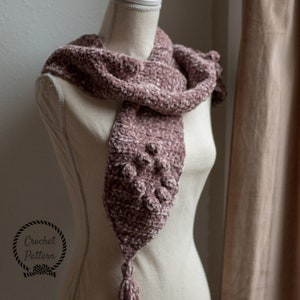 Forever Velvet Scarf Crochet Pattern **Pattern Only. Crochet Scarf Pattern. Easy Crochet Scarf. Beginner Crochet. Velvet Yarn Scarf Pattern
