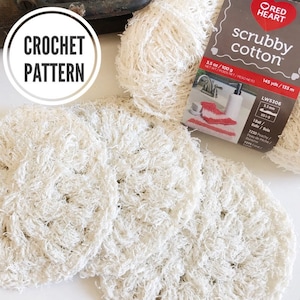 Crochet Scrubby Pattern. **PDF only*** Easy Pattern. Simple Scrubby. Dish scrubbie. Crochet pattern. Scrubby Yarn Pattern.