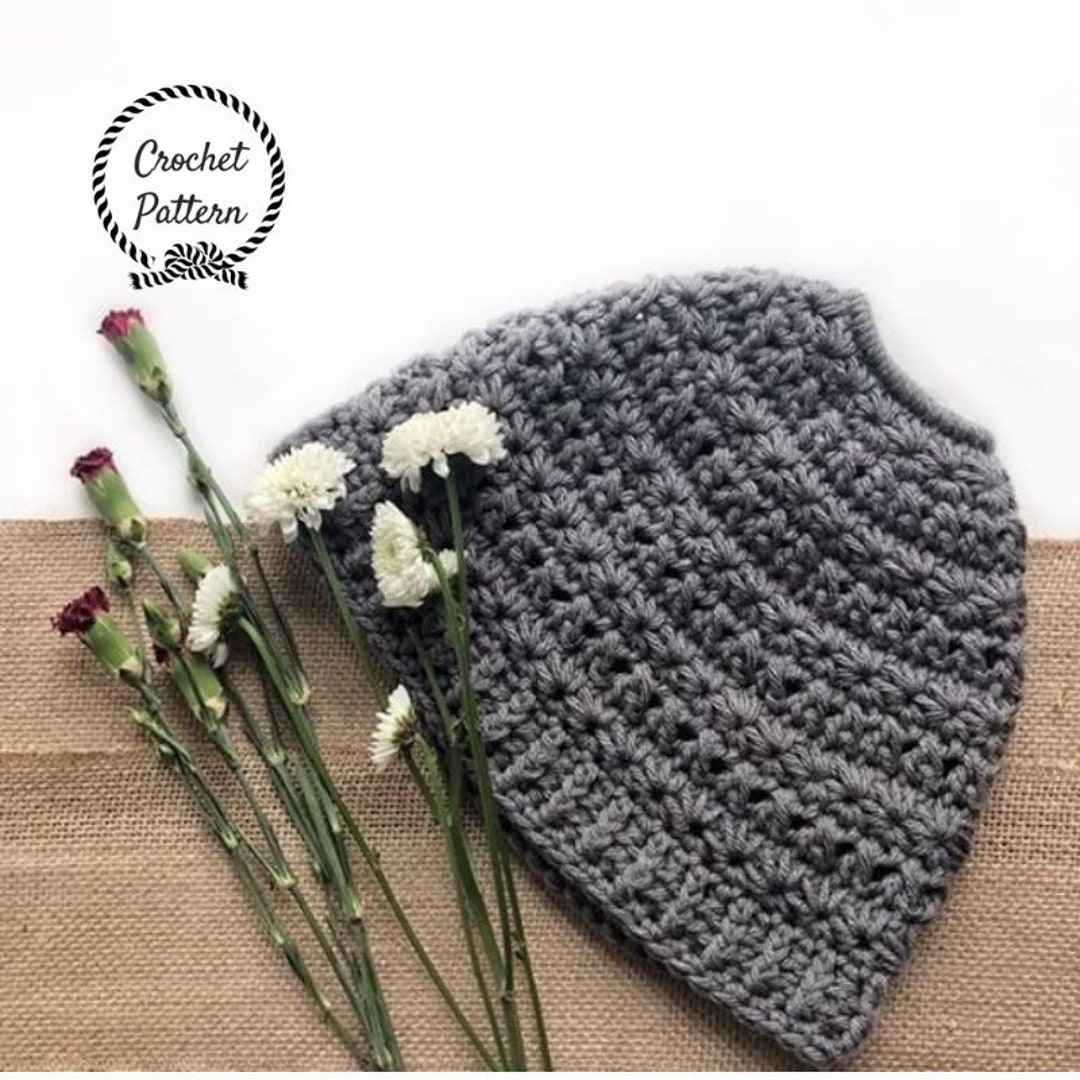Star-crossed Lovers Messy Bun Beanie **pattern Only. Messy