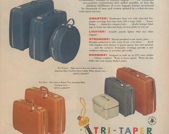 vintage american tourister luggage yellow