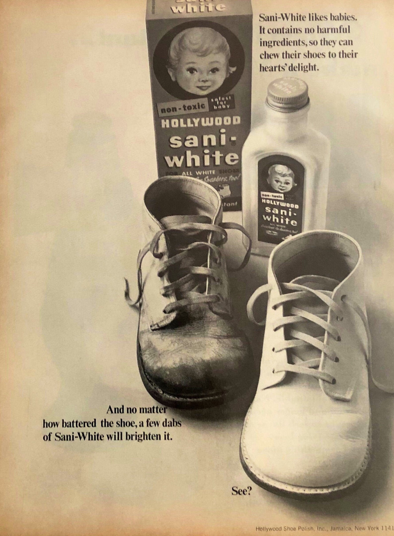 1966 Hollywood SaniWhite Shoe Polish SaniWhite Likes Etsy