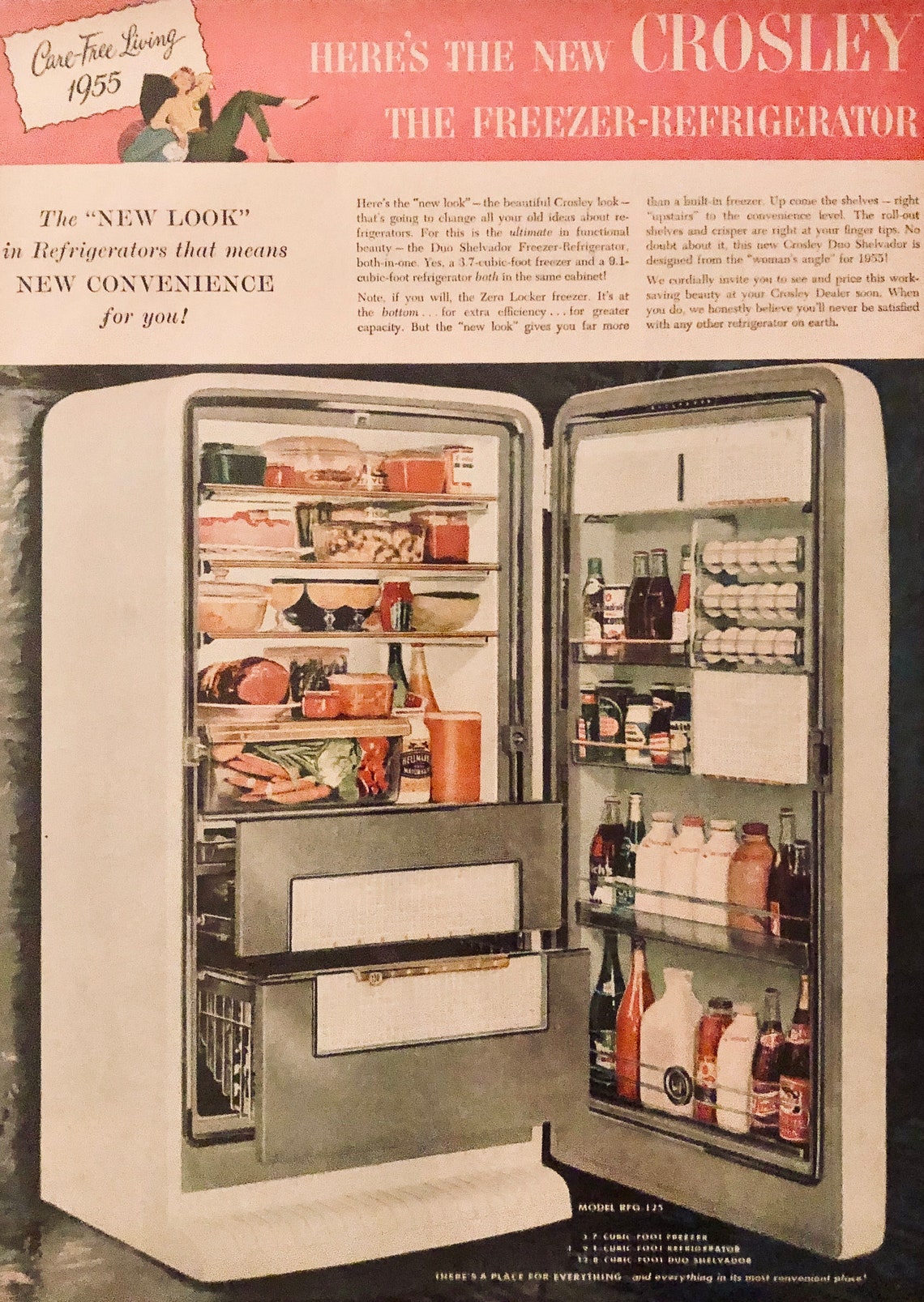 1954 Crosley Refrigerators There's A Place For Etsy