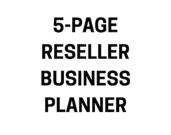Agenda aziendale per rivenditori in formato PDF stampabile / Monitoraggio dell'inventario / Lista di controllo giornaliera / Monitoraggio di vendite e spese / Download digitale