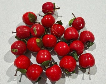 Lote de 20 adornos vintage de manzana roja para árbol de Navidad. Ver fotos.